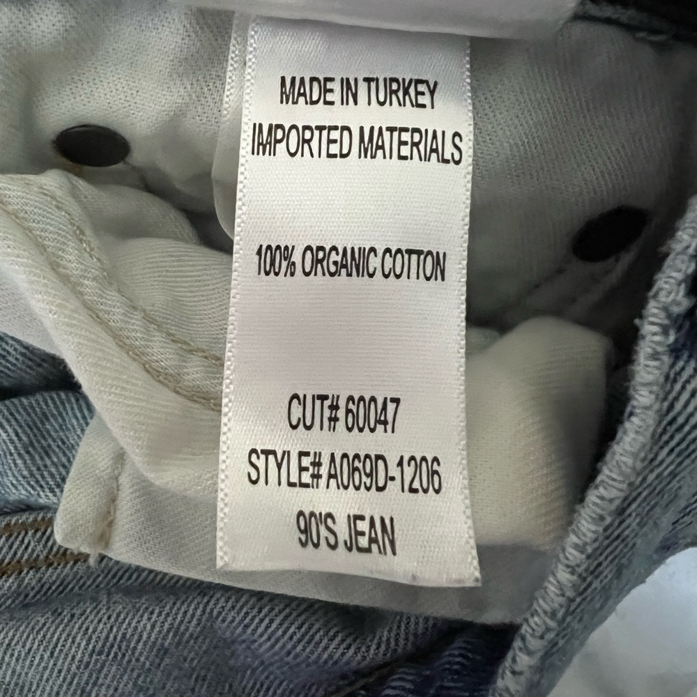 Agolde 90’s Mid Rise Loose in Isolate women’s size 25 - Picture 7 of 8